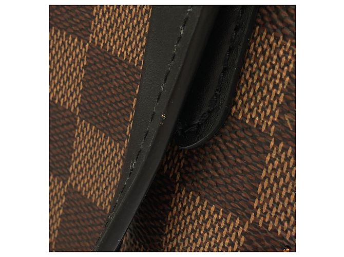 Borsa Louis Vuitton Damier Belmont BB Nero Damier ebene - vista 4