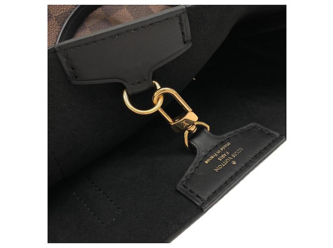 Borsa Louis Vuitton Damier Belmont BB Nero Damier ebene - vista 5