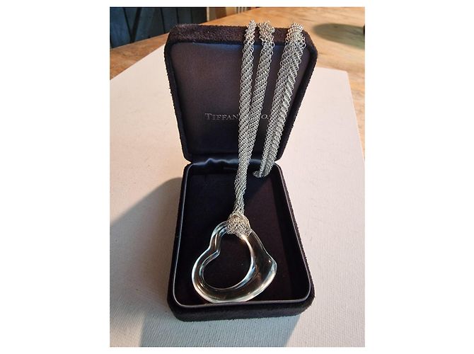 Collana Open Heart Tiffany & Co. in argento e cristallo di rocca Silver hardware - vista 2