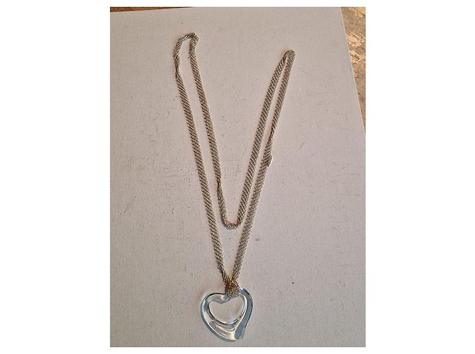 Collana Open Heart Tiffany & Co. in argento e cristallo di rocca Silver hardware - vista 3