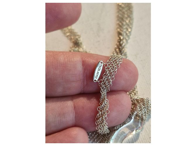 Collana Open Heart Tiffany & Co. in argento e cristallo di rocca Silver hardware - vista 7