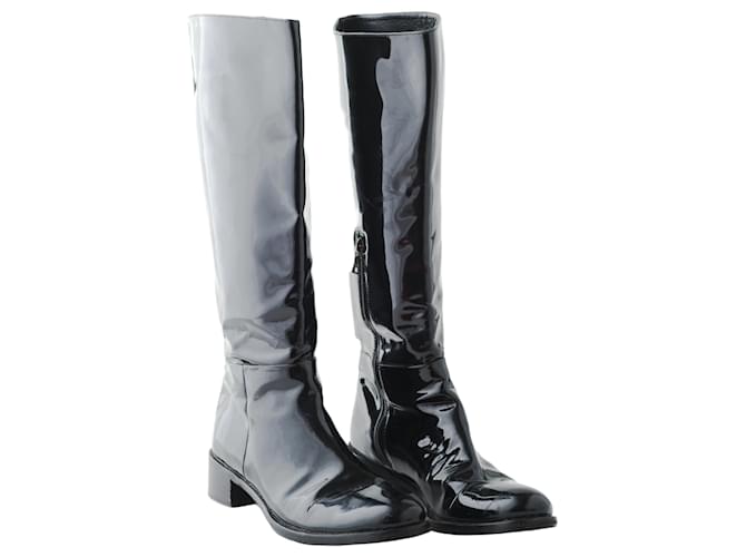 Botas Prada de charol negro - vista 2