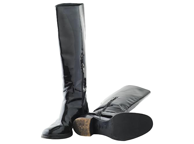 Botas Prada de charol negro - vista 6
