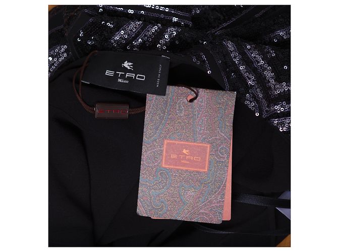 Etro Paillettenbesetztes Minikleid Schwarz - Ansicht 11