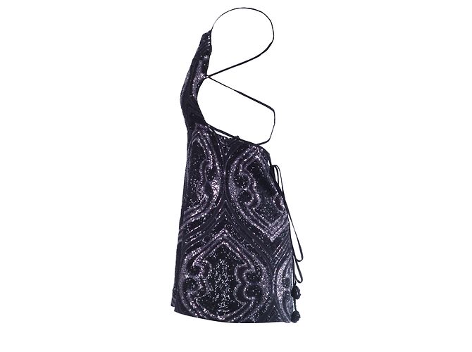 Etro Paillettenbesetztes Minikleid Schwarz - Ansicht 3
