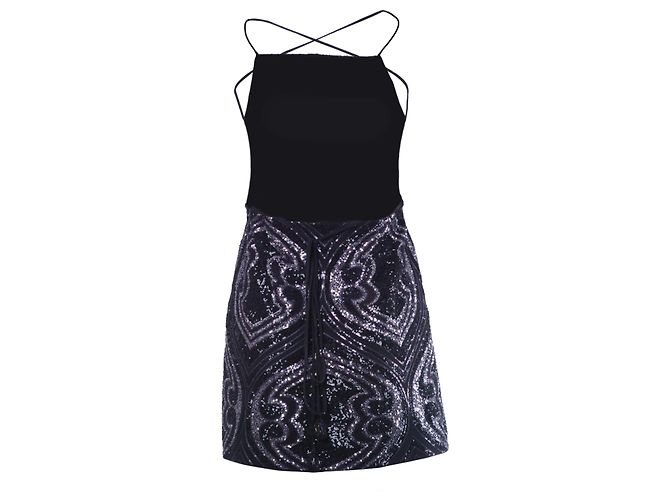 Etro Paillettenbesetztes Minikleid Schwarz - Ansicht 4