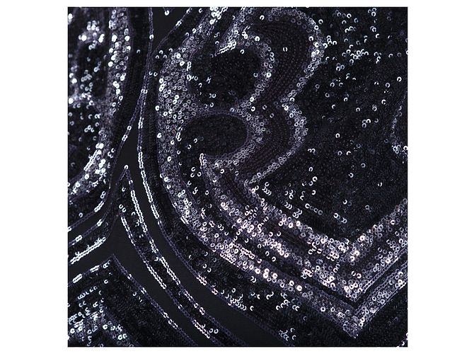 Etro Paillettenbesetztes Minikleid Schwarz - Ansicht 6