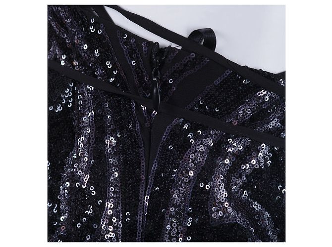 Etro Paillettenbesetztes Minikleid Schwarz - Ansicht 7