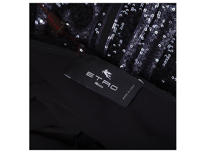 Etro Paillettenbesetztes Minikleid Schwarz - Ansicht 9