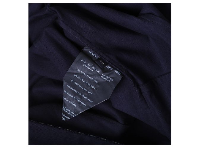 Abito a trapezio plissé senza maniche blu navy Prada - vista 7