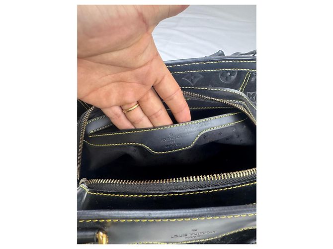 Alma Borsa Le Radieux in scamosciato e pelle Monogram Louis Vuitton Nero - vista 13