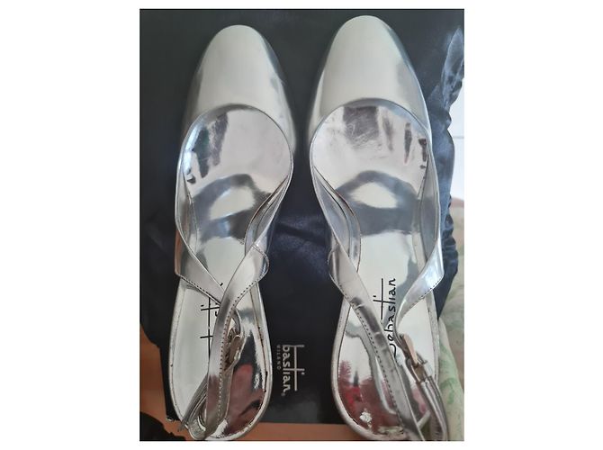 Décolleté Sebastian Slingback Argento Pelle Liscia - vista 5