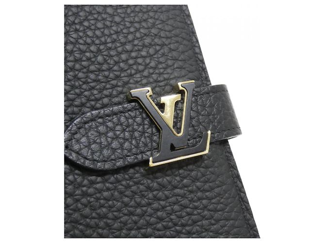 Louis Vuitton Taurillon Leder Geldbörse Schwarz - Ansicht 4