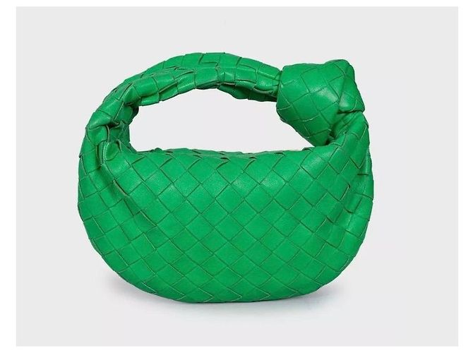 Borsa a mano Mini Jodie in pelle verde Bottega Veneta - vista 3
