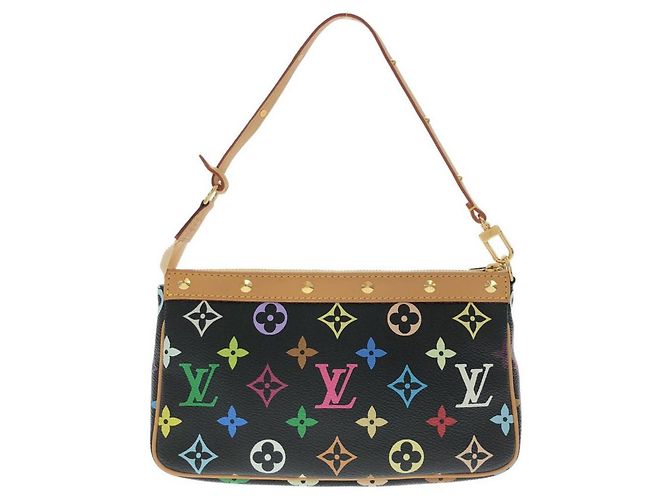 Louis Vuitton Multicolor Pochette Accessoires M92648 Black Multiple colors - view 2
