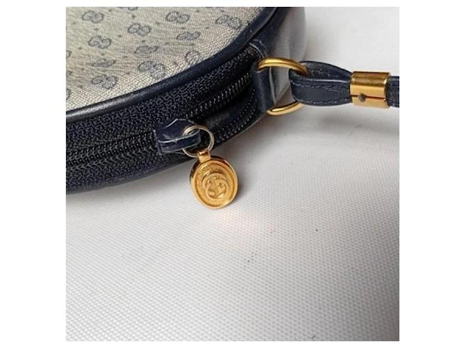 Borsa a Spalla Gucci Monogram Beige Blu scuro - vista 10