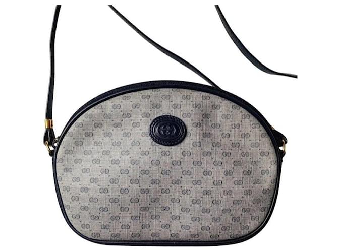 Borsa a Spalla Gucci Monogram Beige Blu scuro - vista 4