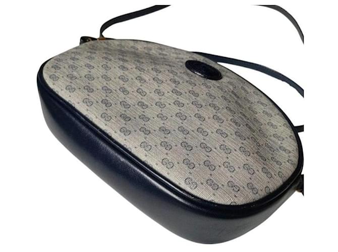 Borsa a Spalla Gucci Monogram Beige Blu scuro - vista 5