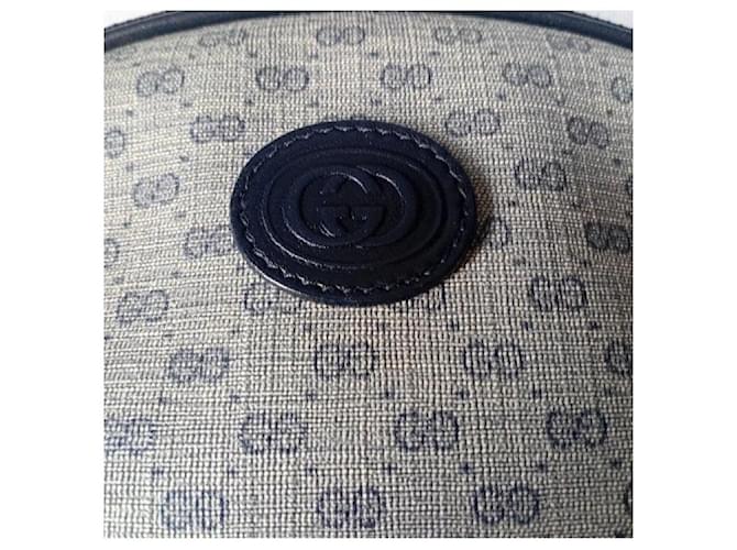 Borsa a Spalla Gucci Monogram Beige Blu scuro - vista 9