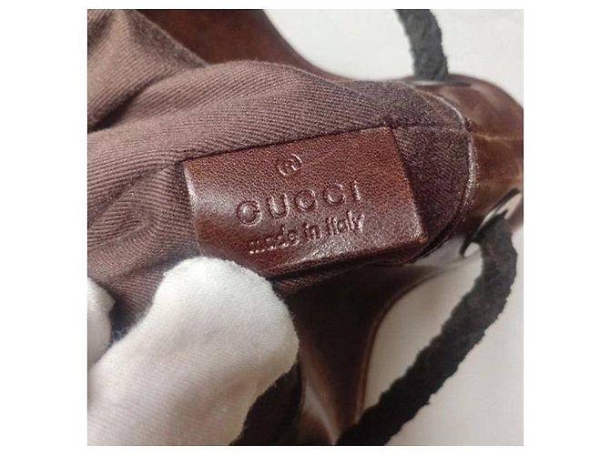 Gucci Borsa Tote in Tela Monogramma GG Marrone - vista 3