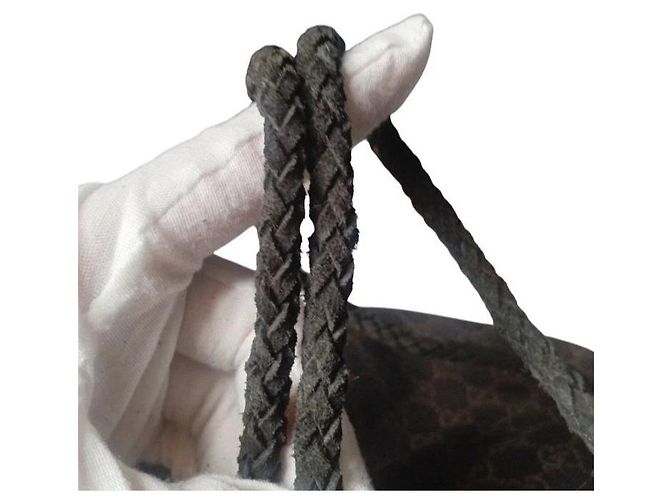 Gucci Borsa Tote in Tela Monogramma GG Marrone - vista 7