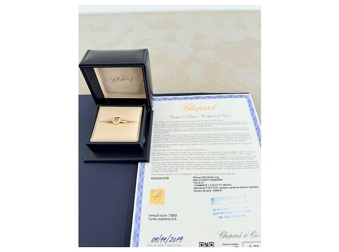 Chopard Anello Happy Diamonds Icons in Oro Rosa D'oro - vista 8
