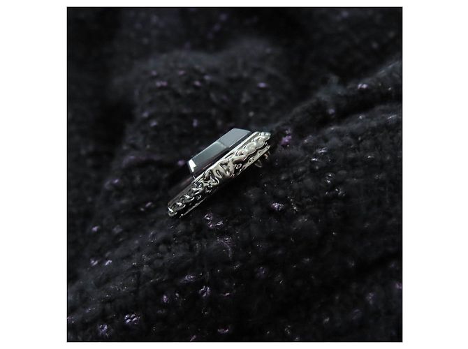 Timeless Chanel Tweed-Kleid Schwarz Lila - Ansicht 7