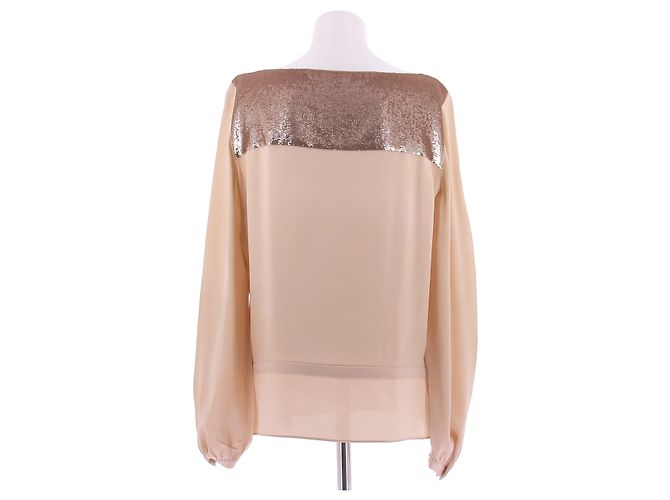Dior Blusa in seta e paillettes dorate D'oro - vista 2