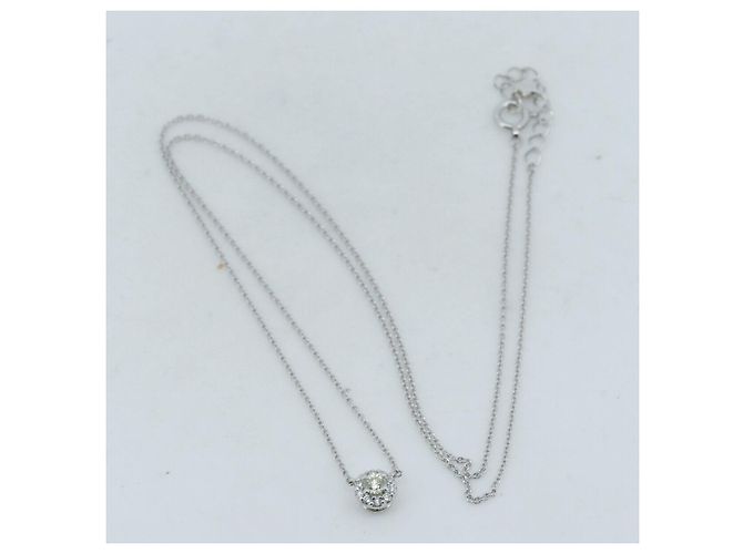 Autre Marque Collana Star Jewelry in Pt950 con Diamanti Argento - vista 2