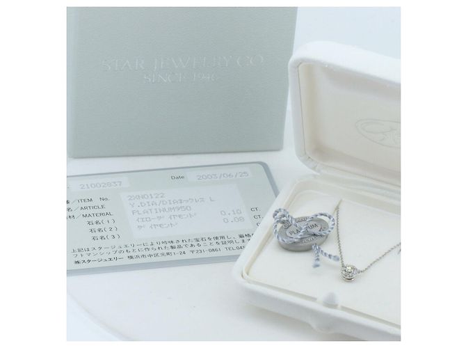 Autre Marque Collana Star Jewelry in Pt950 con Diamanti Argento - vista 6