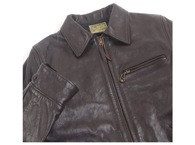 Autre Marque Chaqueta de cuero de caballo JOE McCOY Castaño - vista 2