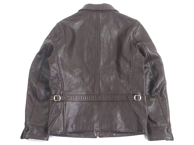 Autre Marque Chaqueta de cuero de caballo JOE McCOY Castaño - vista 4