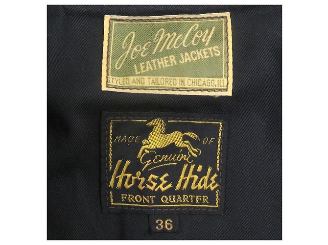 Autre Marque Chaqueta de cuero de caballo JOE McCOY Castaño - vista 6