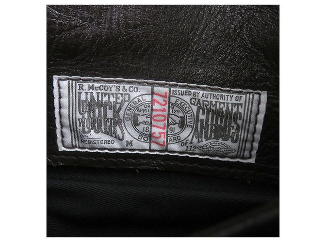 Autre Marque Chaqueta de cuero de caballo JOE McCOY Castaño - vista 7