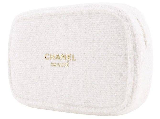Coffret di Natale Chanel 2024 Pochette in Tweed Bianco - vista 2