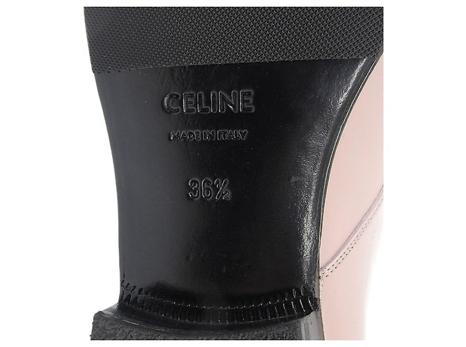 Céline Mocassini in pelle Celine Jacno Rosa - vista 8