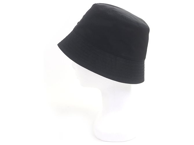 Cappello in Re-Nylon con logo triangolo Prada Nero - vista 2