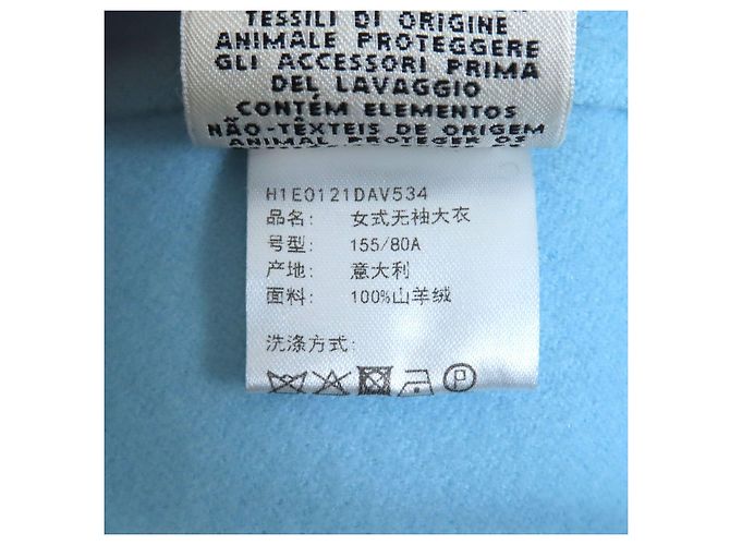 Hermès Cappotto in cashmere per neonato Hermes Blu Blu chiaro - vista 10