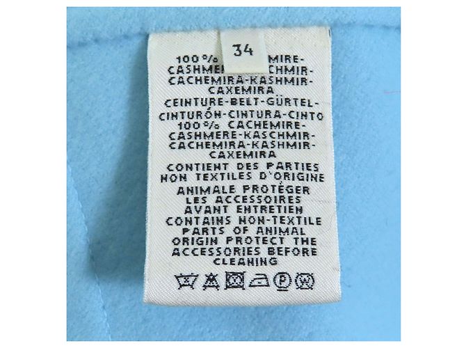 Hermès Cappotto in cashmere per neonato Hermes Blu Blu chiaro - vista 9