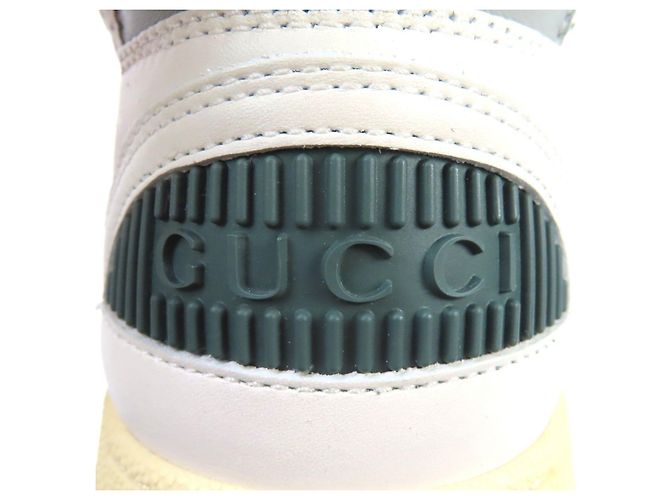 Gucci Interlocking G Leder High-top Sneaker Weiß - Ansicht 10