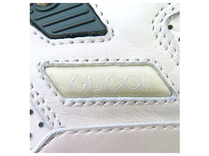 Gucci Interlocking G Leder High-top Sneaker Weiß - Ansicht 11