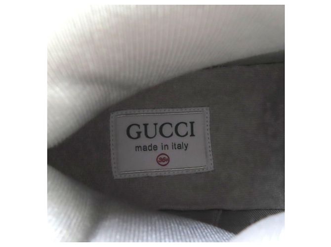 Gucci Interlocking G Leder High-top Sneaker Weiß - Ansicht 13