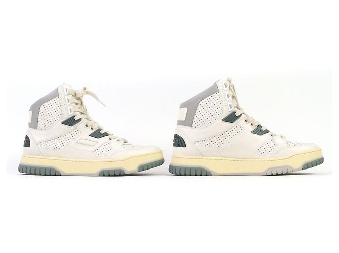 Gucci Interlocking G Leder High-top Sneaker Weiß - Ansicht 4