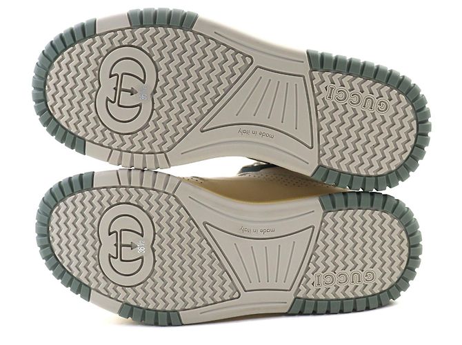 Gucci Interlocking G Leder High-top Sneaker Weiß - Ansicht 8