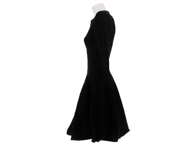 Alaïa Schwarzes Viscose Kleid - Ansicht 3