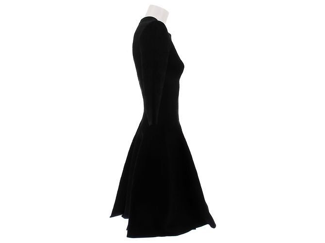 Alaïa Schwarzes Viscose Kleid - Ansicht 4