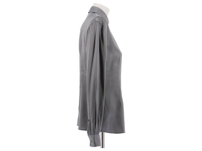 Camisa de seda gris Dolce & Gabbana - vista 3
