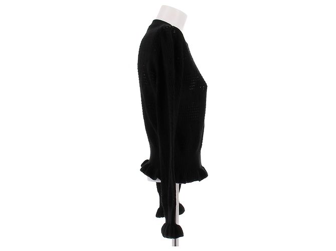 Jersey de punto negro Céline de algodón - vista 3