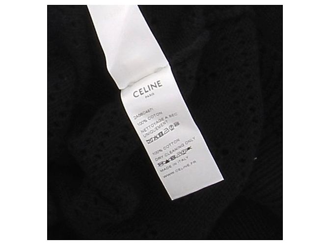 Jersey de punto negro Céline de algodón - vista 5