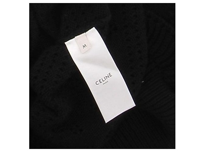 Jersey de punto negro Céline de algodón - vista 6